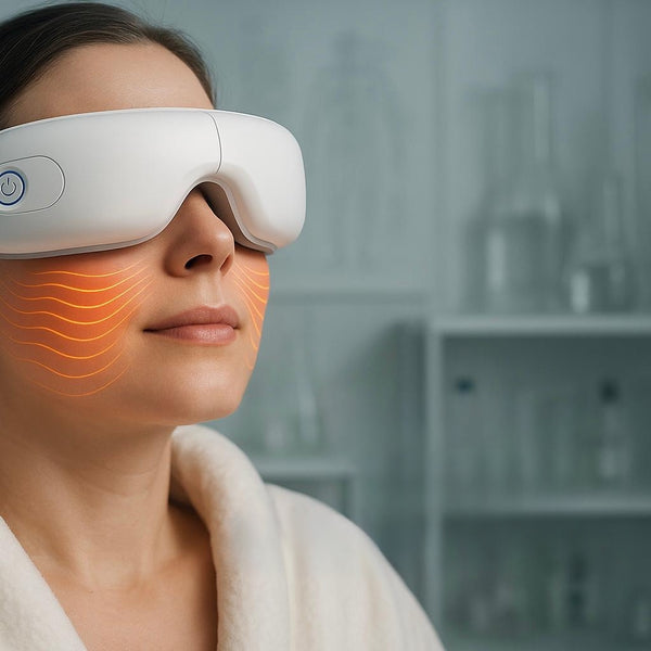 Entspannende Augenmassage Maske